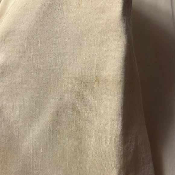 Vintage Elie Tahari Linen Cream Pants Size 2 - Picture 8 of 11